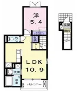 アンジュール【2階】の間取り