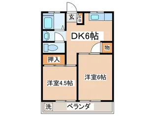 コ-ポ吉岡【3階】の間取り