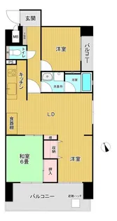 エスポア四日市【6階】の間取り