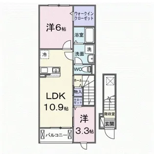 ファビオネスト駒沢【2階】の間取り
