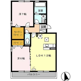 セジュール坪の内【3階】の間取り
