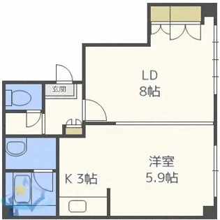 コーポ・オーホリ【3階】の間取り