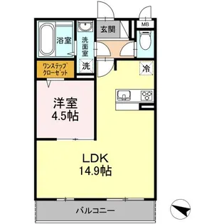 ロイヤルパークス石田【3階】の間取り