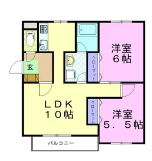 すずらんVI【3階】の間取り