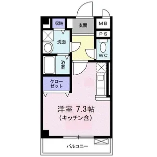 アストル領家【3階】の間取り