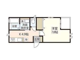 ララハイム【1階】の間取り