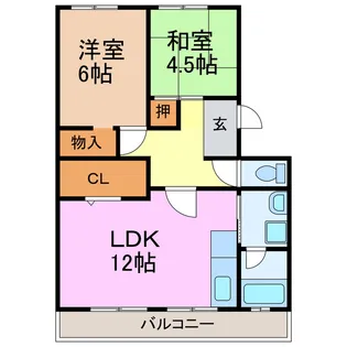 シティハイツ村井【3階】の間取り