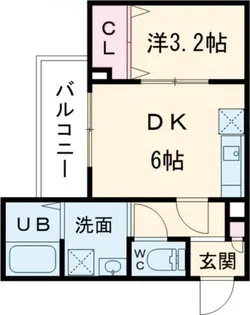 ジーメゾン奈良エルシア【1階】の間取り