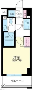 パークプリエ神楽坂【6階】の間取り