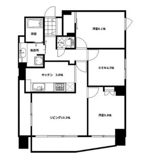 イプセ府中【13階】の間取り