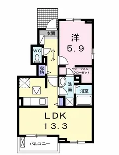 クレールV【1階】の間取り