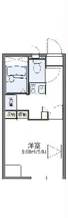 レオパレスリバーサイド【2階】の間取り
