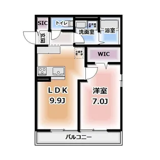 Komorebi Garden中田本町C【2階】の間取り