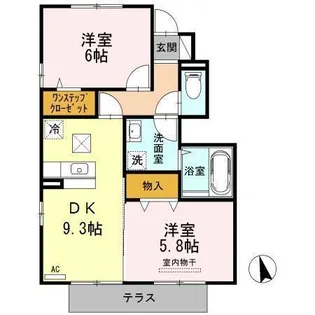 ウィットTOJIKI【1階】の間取り