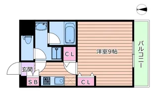 アスール江坂【11階】の間取り