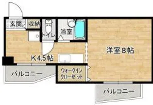 レジデンスヤマキ【4階】の間取り