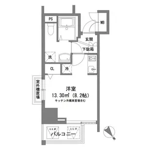 WIN EXCELLENCE IV【7階】の間取り