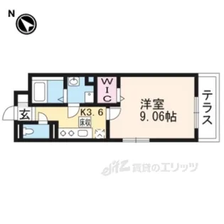 アールメゾン同志社駅前【1階】の間取り