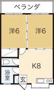 サンハイツ上沢2【4階】の間取り