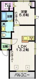 ヒルトップ大岡山【2階】の間取り