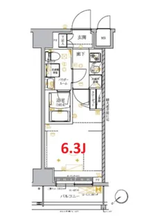 RELUXIA GRANDE横濱吉野町【4階】の間取り