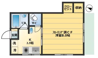 レークコーポラス【3階】の間取り