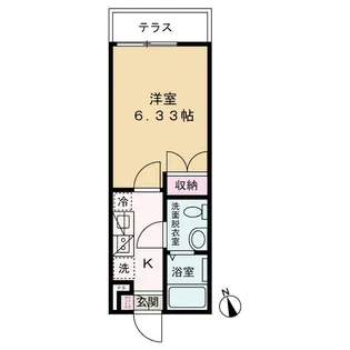 ザ・レジデンス北習志野【2階】の間取り