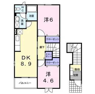 シャルマンC【2階】の間取り