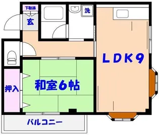 ハイブリッジマンションII【2階】の間取り
