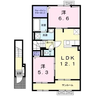 メゾン ド ノーブル【2階】の間取り