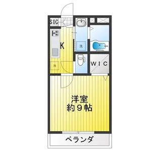 ユニテ利平治【4階】の間取り