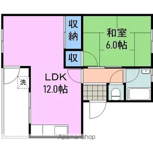 コーポやをたに【2階】の間取り