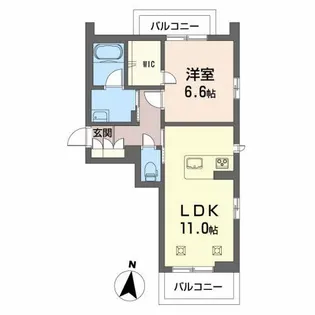 カ-サ・グリナ-ジュMJ-B【3階】の間取り