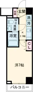 プレミアムキューブ大岡山【2階】の間取り