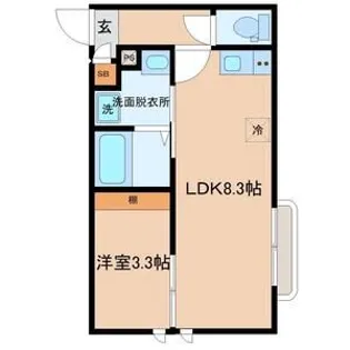 g-square出花【2階】の間取り
