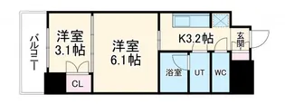 ウエリスアーバン守口【5階】の間取り
