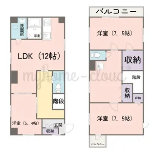 関口コーポ【1階】の間取り