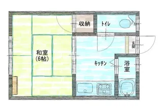 オーエスハイツ【2階】の間取り