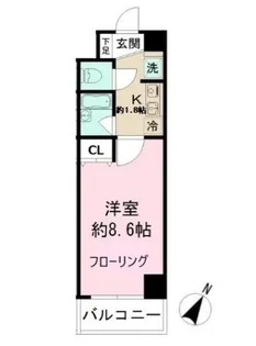 ヴェリーニ東松戸【5階】の間取り