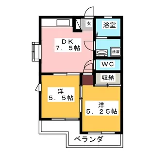 幸シティマンション【3階】の間取り