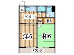 琴音フラット【3階】の間取り