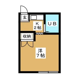 ヤナセコーポ1号館【1階】の間取り