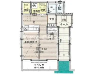 ガーデンコート大谷口【2階】の間取り