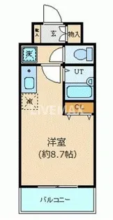 エスコート麻布十番【7階】の間取り