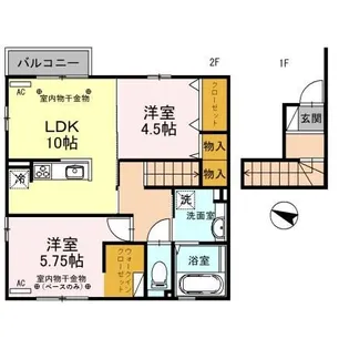メーテル【2階】の間取り