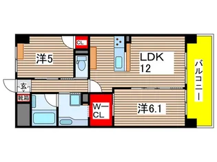 グリーンコートレジデンス青葉【3階】の間取り