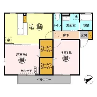 サンパティーク B【2階】の間取り