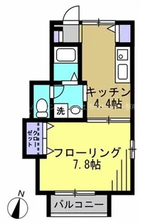 ラ・メルヴェイユ【2階】の間取り