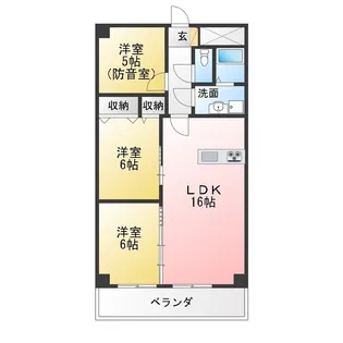 プロミネント四日市【1階】の間取り