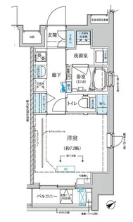 ベルシード門前仲町【5階】の間取り